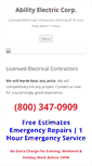 Mobile Screenshot of abilityelectriccorp.com